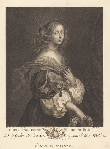 Queen Christina of Sweden by Alexandre Tardieu
Charles Auguste van den Berghe
Sébastien Bourdon, print, 1756-1844