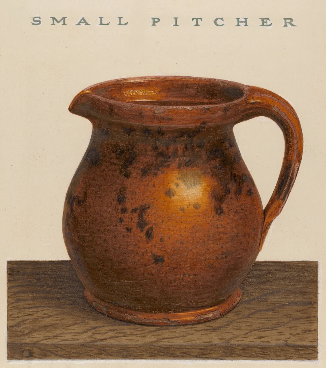 Small Pitcher by Guido Metelli, index of american design, 1939