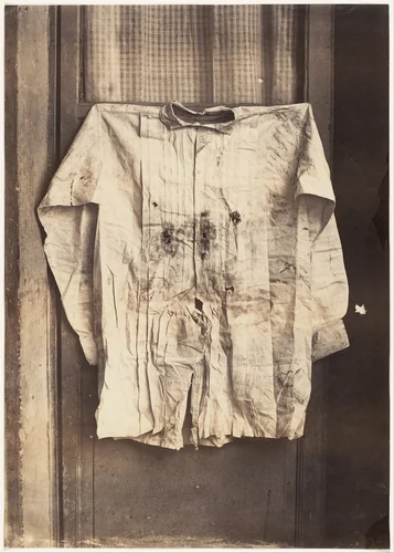 The Shirt of the Emperor, Worn during His Execution by François Aubert, photograph, 1867