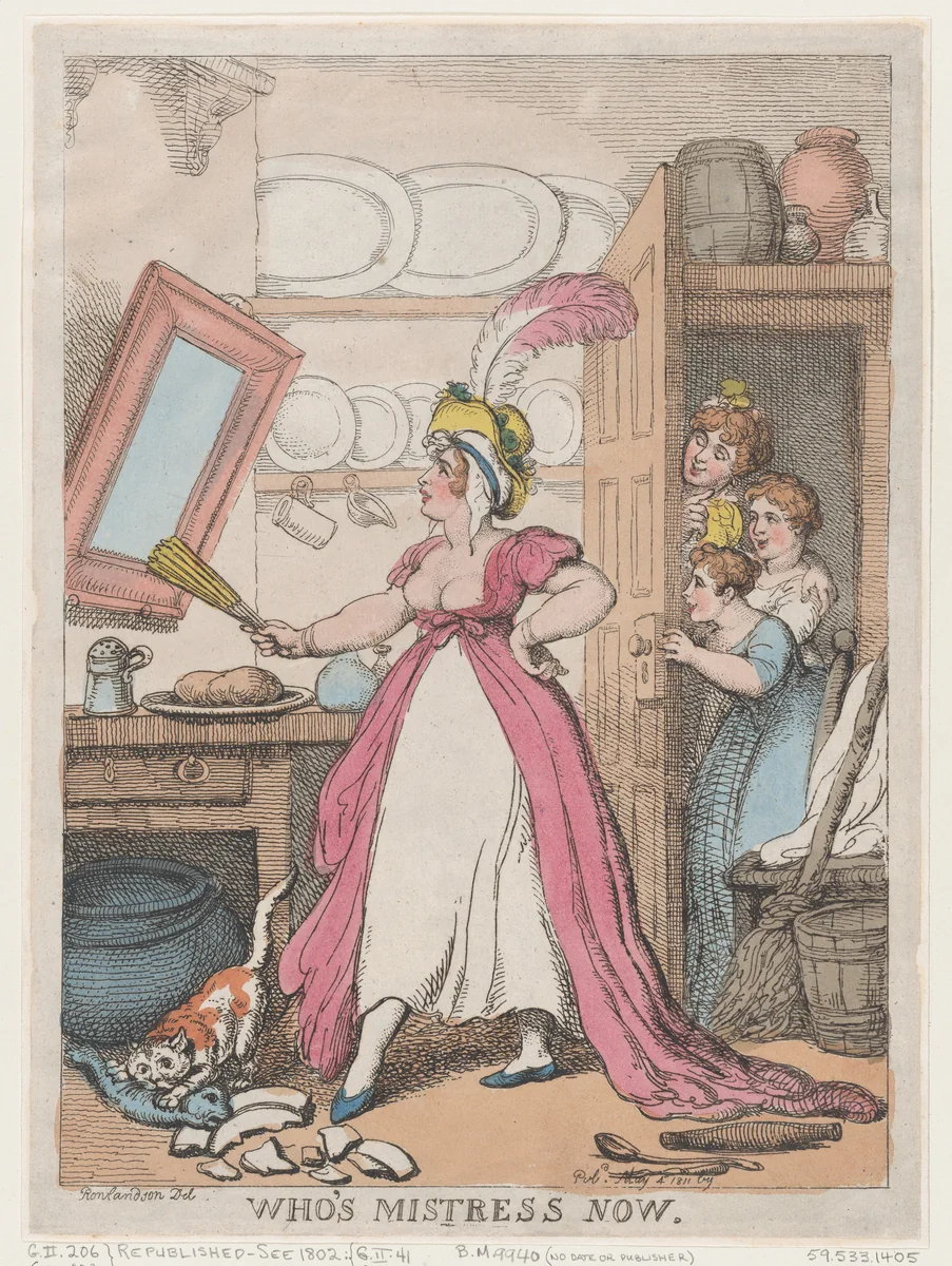 Who's Mistress Now? by Thomas Rowlandson, print, 1811