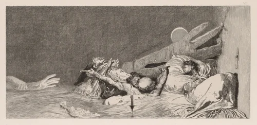 A Glove: Anxieties by Max Klinger, print, 1880