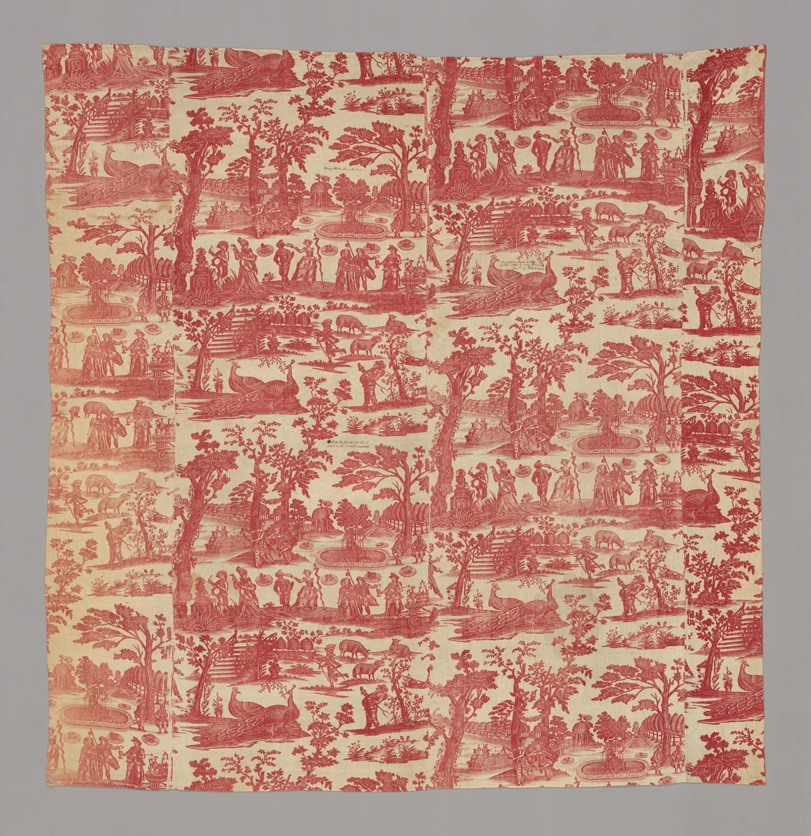 Commedia del'Arte (Furnishing Fabric) by England, textile, 1750-1784