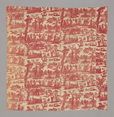 Commedia del'Arte (Furnishing Fabric) by England, textile, 1750-1784