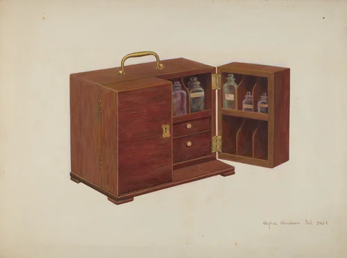 Portable Medicine Cabinet by Regina Henderer, index of american design, 1938