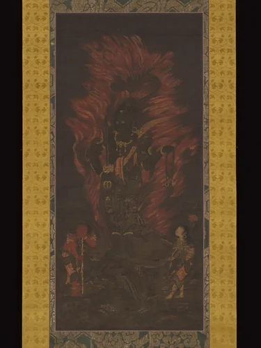 Fudō Myōō (Achala Vidyaraja), The Immovable Wisdom King by Unidentified, painting, 1234-1266
