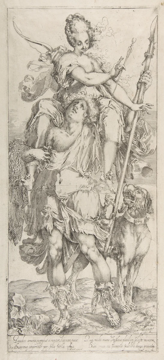 Diana and Orion by Jacques Bellange, print, 1575-1616
