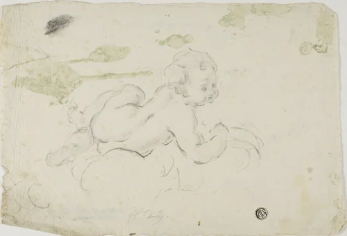 Putto by Lodovico Carracci, drawing, 1575-1619