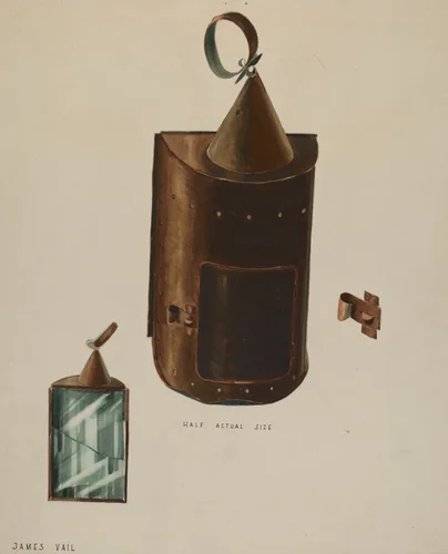 Lantern by James H.C. Vail, index of american design, 1936