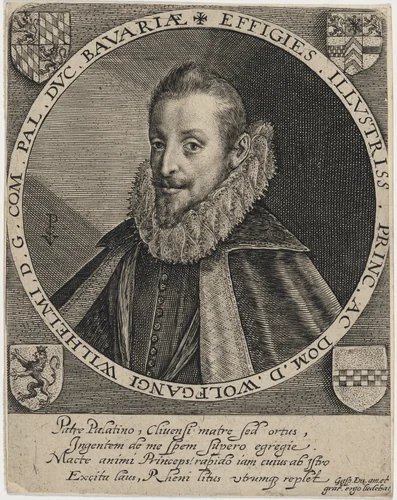 Wolfgang William, Count Palatine by Crispijn van de Passe I, print, 1565-1637