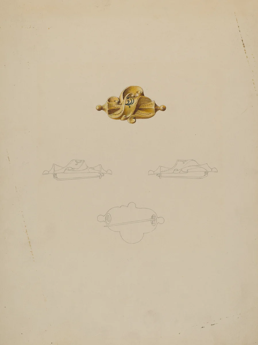 Brooch by Isidore Steinberg, index of american design, 1937