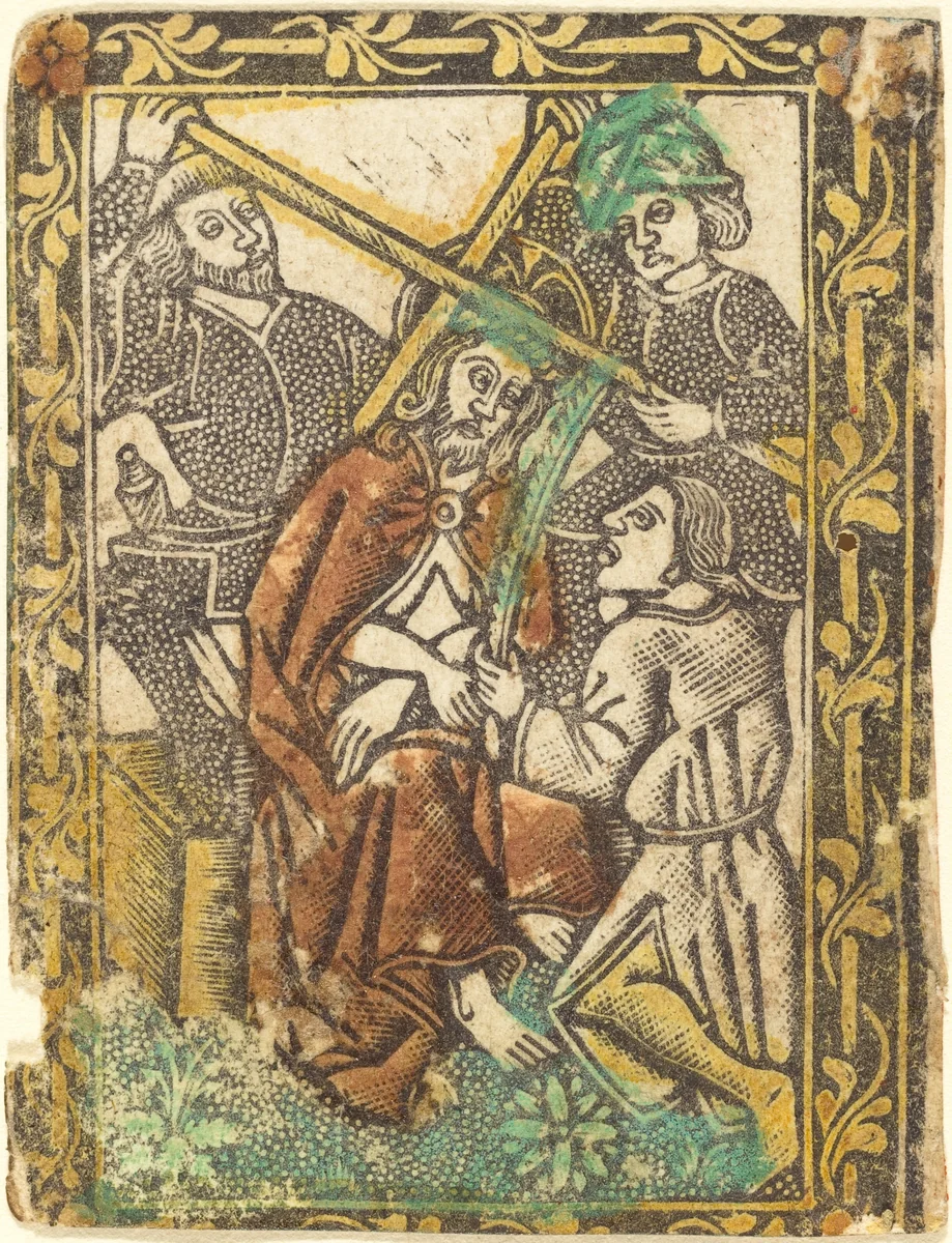 Christ Crowned with Thorns by Master of the Borders with the Four Fathers of the Church, print, 1460-1480