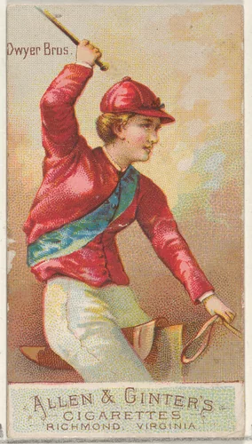 Dwyer Brothers, from the Racing Colors of the World series (N22b) for Allen & Ginter Cigarettes by Allen & Ginter, print, 1888