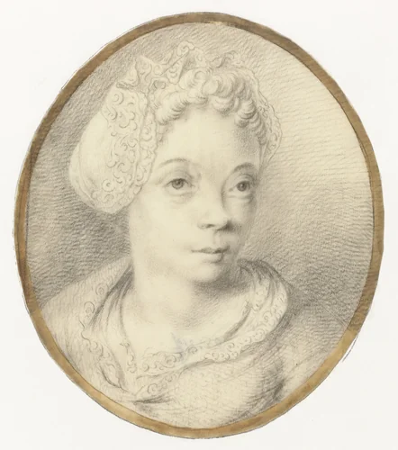 Portret van Anna de Hooghe by Ludolf Bakhuysen, drawing, 1680-1690