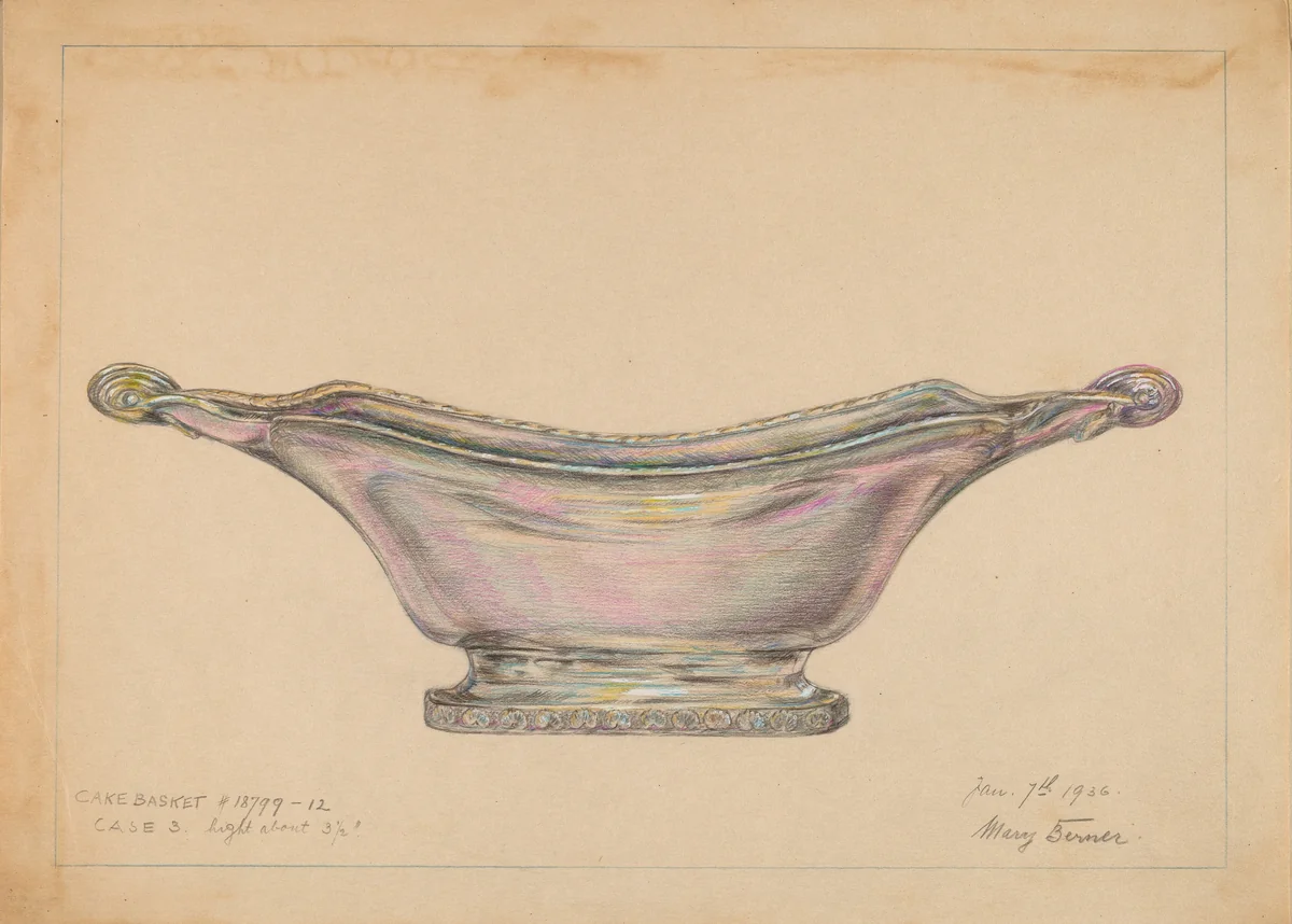 Cake Basket by Mary Berner, index of american design, 1936