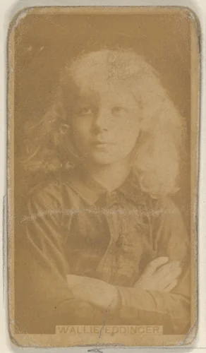 Wallie Eddinger, from the Actors and Actresses series (N45, Type 8) for Virginia Brights Cigarettes by Allen & Ginter, photograph, 1885-1891