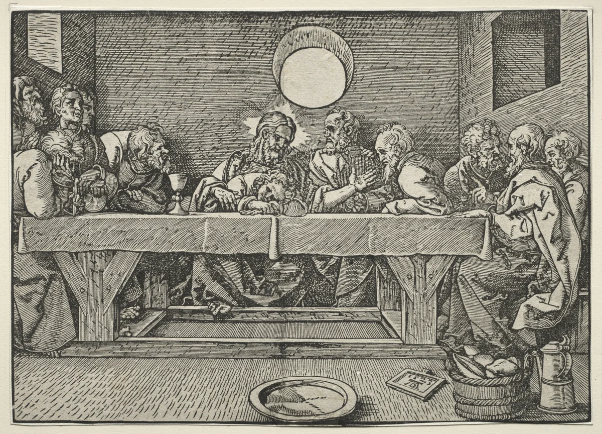The Last Supper by Albrecht Dürer, print, 1523