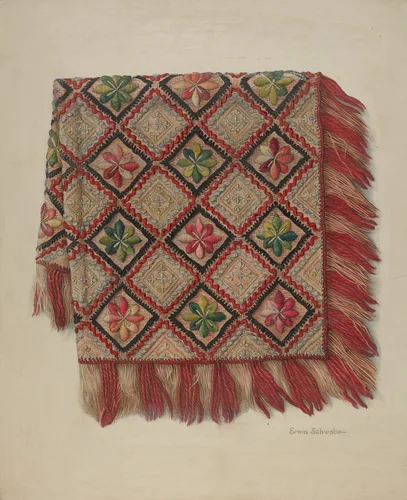 Table Scarf by Erwin Schwabe, index of american design, 1938