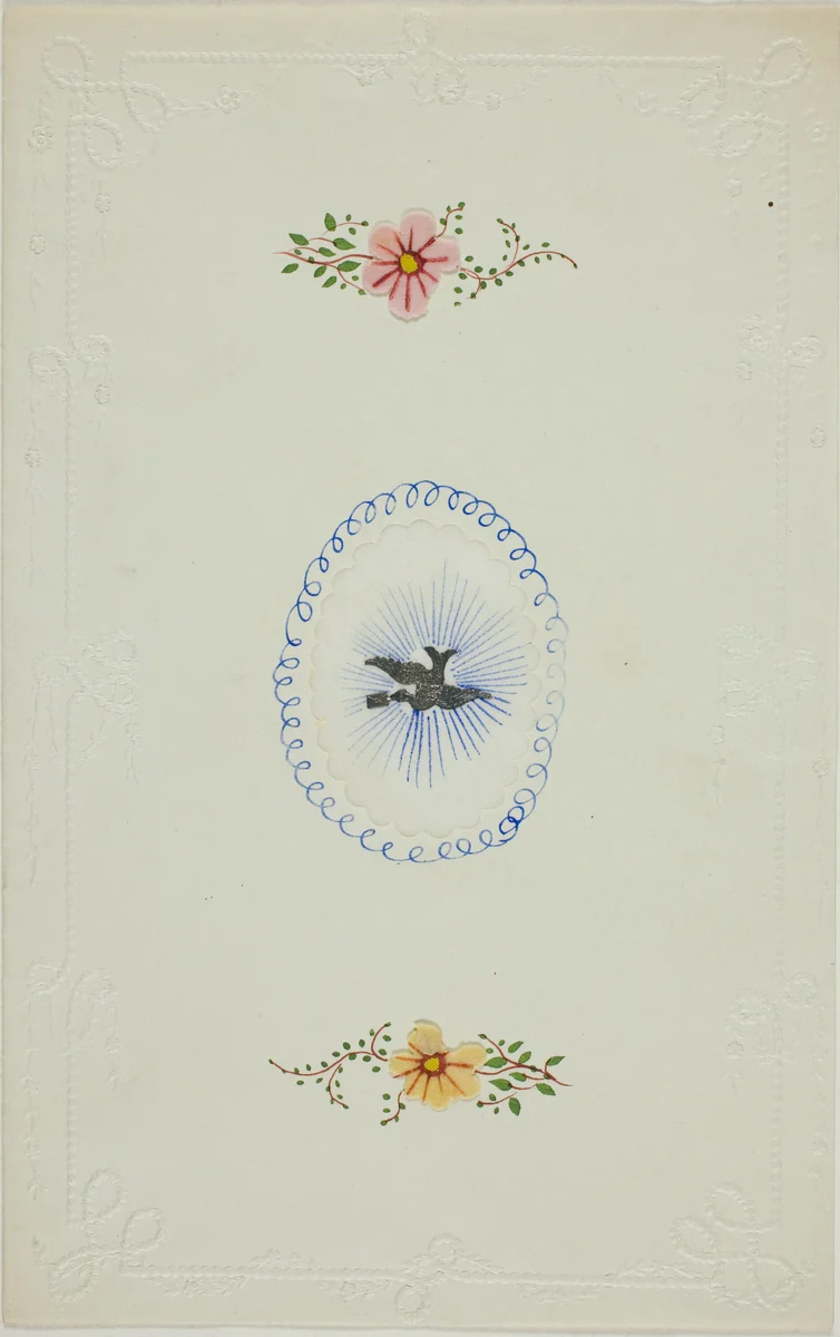 Untitled Valentine (Silver Dove) by George Kershaw, other, 1845-1855