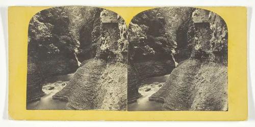 Freer Glen at Watkins View of Upper Glen by J. C. Burritt, photograph, 1860-1865