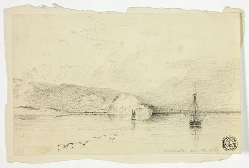 Dunbarton from the West by Anthony Vandyke Copley Fielding, drawing, 1807-1855