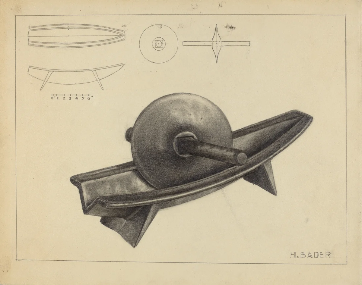 Coffee Grinder by Herman Bader, index of american design, 1939