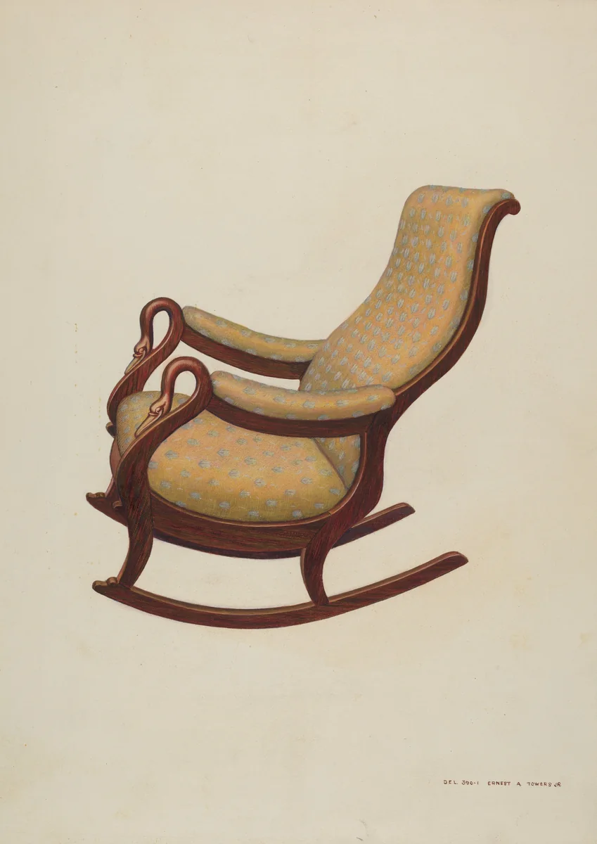 Rocking Chair by John R. Towers, index of american design, 1938