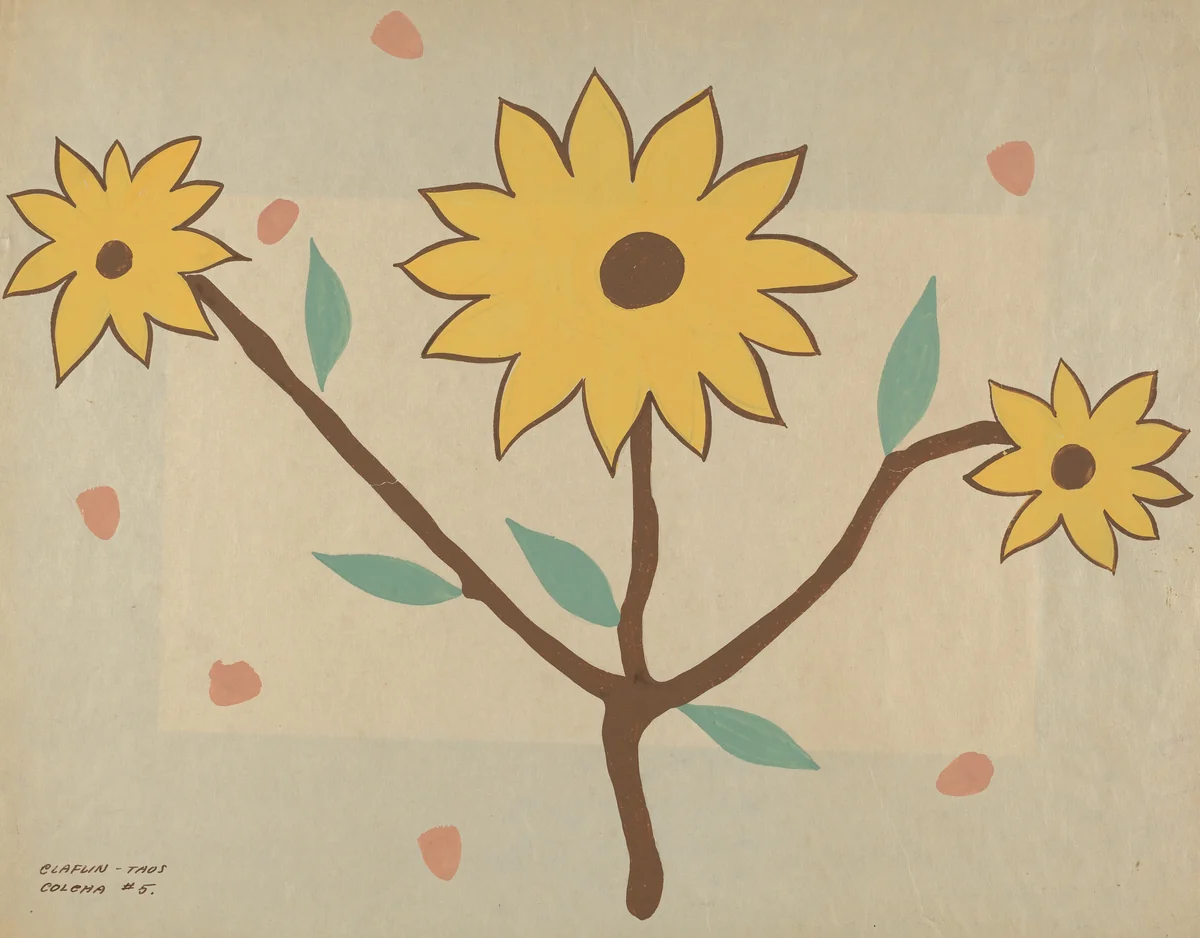 Colcha by Majel G. Claflin, index of american design, 1935-1942