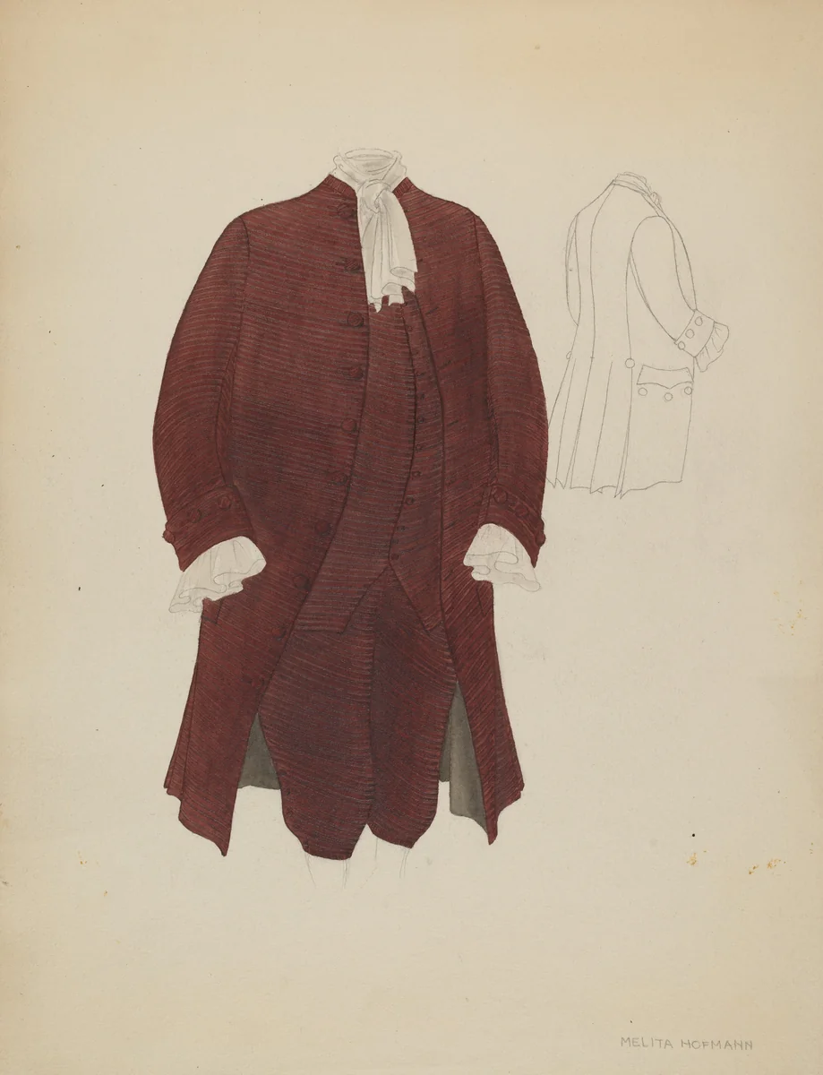 Man's Suit by Melita Hofmann, index of american design, 1936