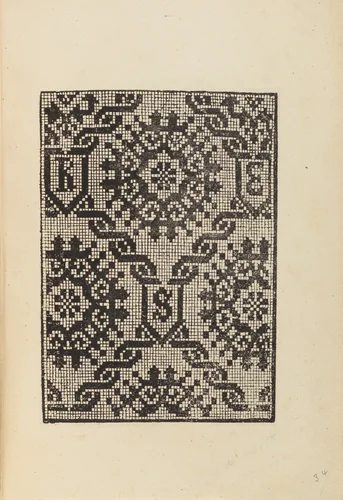 Gli universali dei belli recami antichi, e moderni, ne i quali un pellegrino ingegno si di huomo come di donna, potra in questa nostra età con l'ago vertuosamente esercitarsi. Non anchora da alcuni altri dati in luce, 1537 by Nicolò Zoppino, artwork, 1877