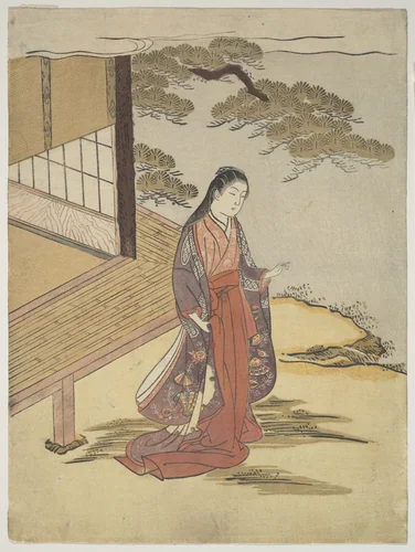 Lady Komachi by Suzuki Harunobu (鈴木春信), print, 1725-1770