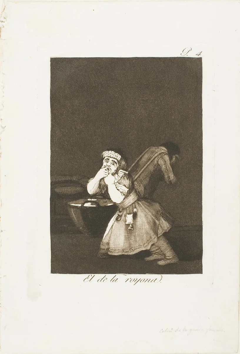 Nanny's boy, plate four from Los Caprichos by Francisco José de Goya, print, 1797-1799