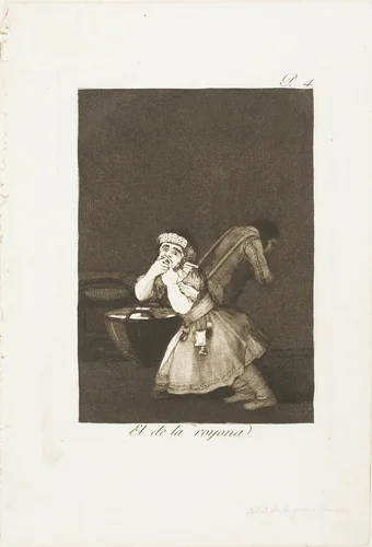 Nanny's boy, plate four from Los Caprichos by Francisco José de Goya, print, 1797-1799