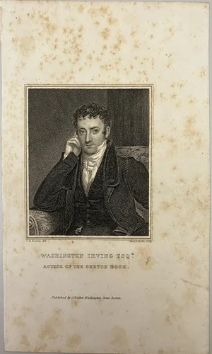Washington Irving Esquire by Gilbert Stuart, other, 1800-1858