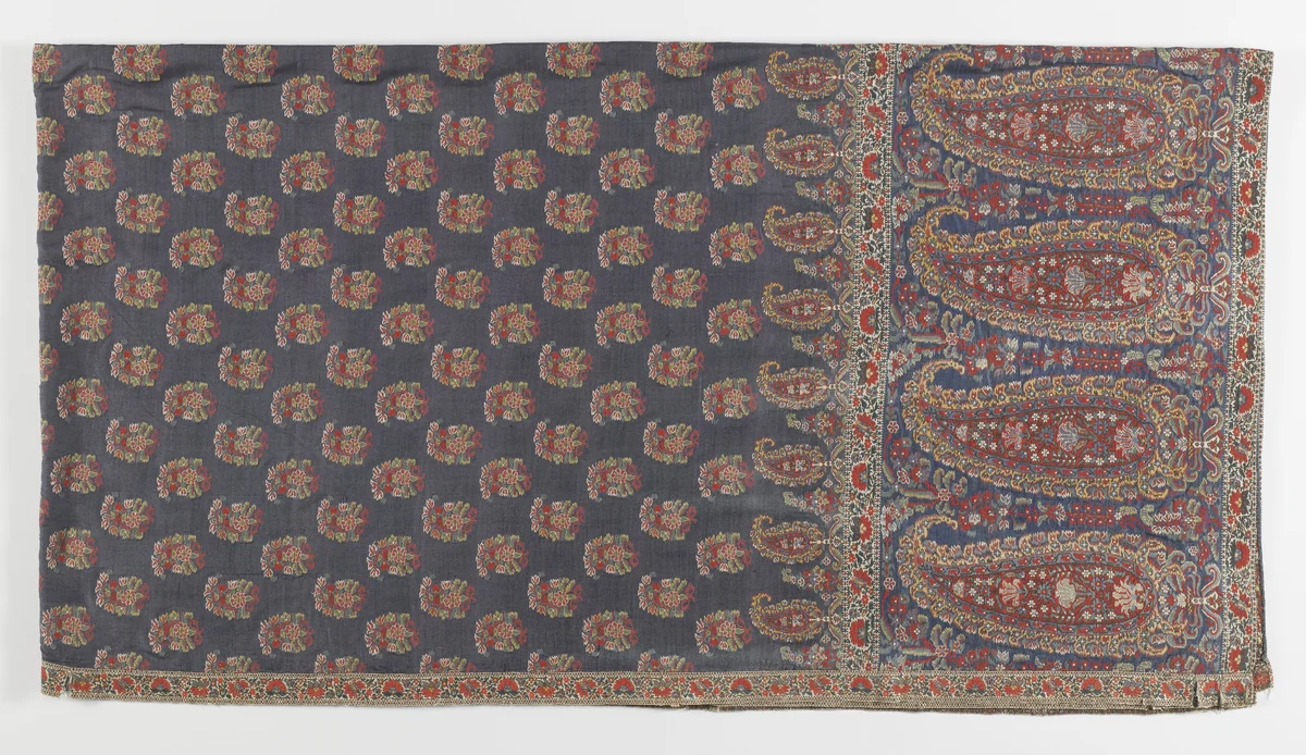 Shawl by anonymous, textile, 1820
