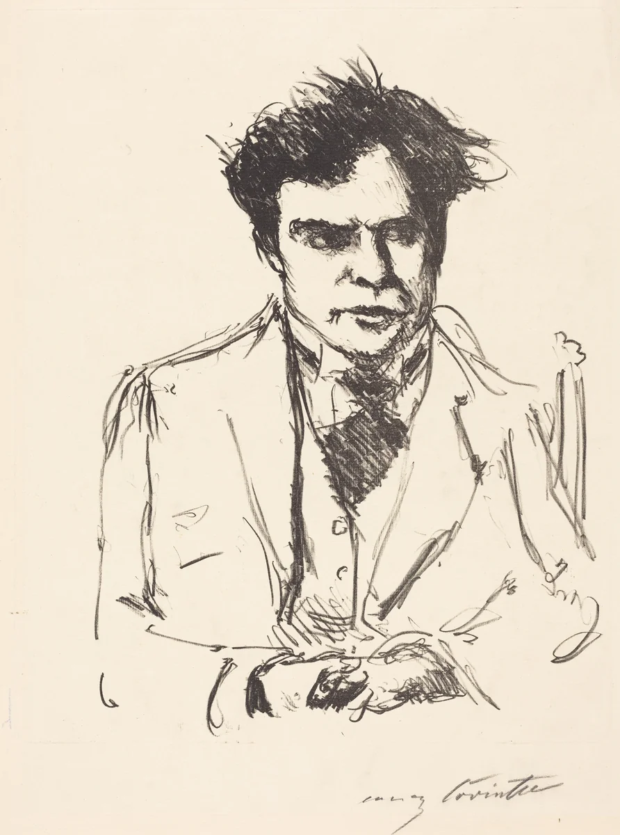 Bildnis Joseph Schwarz (Portrait of Joseph Schwarz) by Lovis Corinth, print, 1916