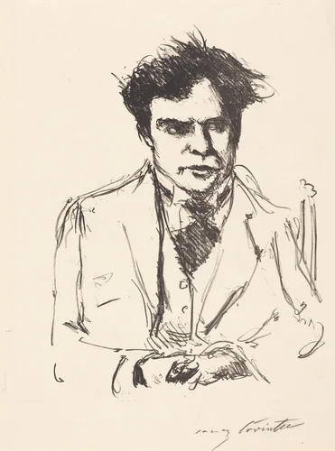 Bildnis Joseph Schwarz (Portrait of Joseph Schwarz) by Lovis Corinth, print, 1916