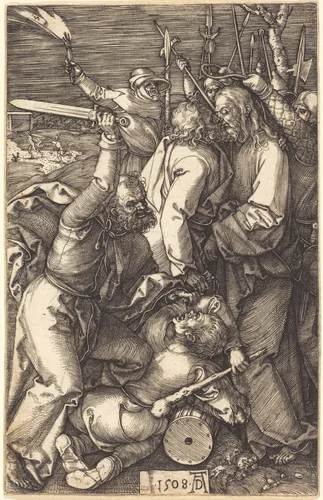 The Betrayal of Christ by Albrecht Dürer, print, 1508