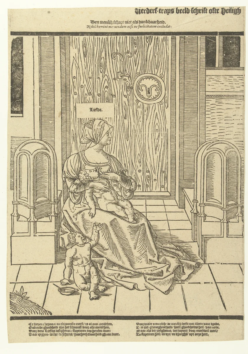 De mens is dankbaar by anonymous, print, 1520-1560