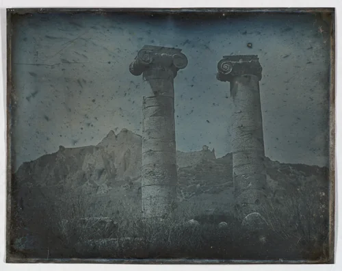 Temple of Artemis, Sardis (134. Sardes. 1843. T. de Cybèle.) by Joseph-Philibert Girault de Prangey, photograph, 1843
