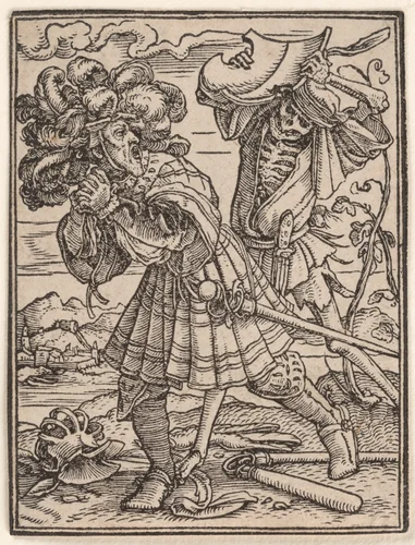 The Count, from "The Dance of Death" by Hans Holbein the Younger, print, 1521-1538