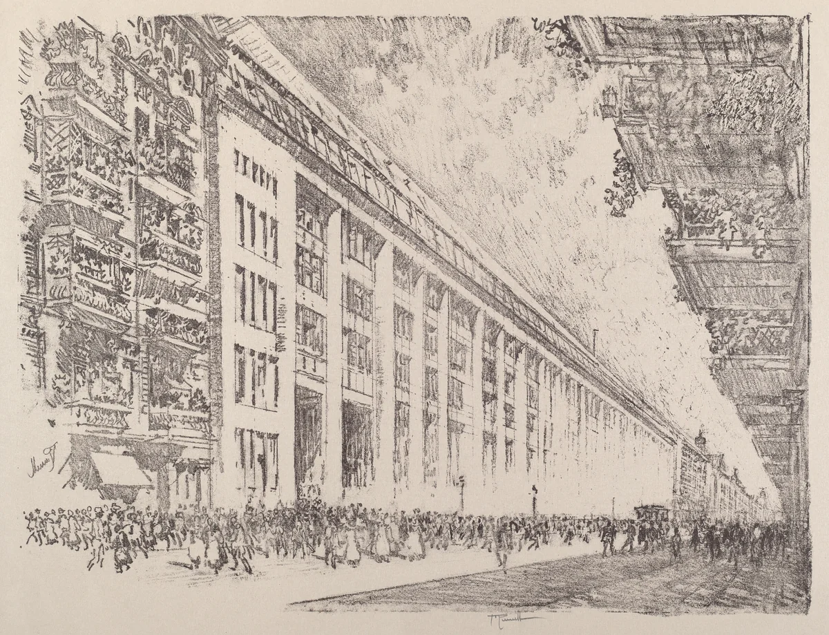 Mid-day, General Electric Works, Berlin by Joseph Pennell, print, 1921