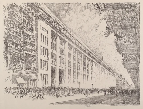 Mid-day, General Electric Works, Berlin by Joseph Pennell, print, 1921