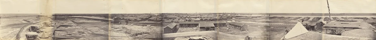 Panorama of Pehtang Fort by Felice Beato, photograph, 1860