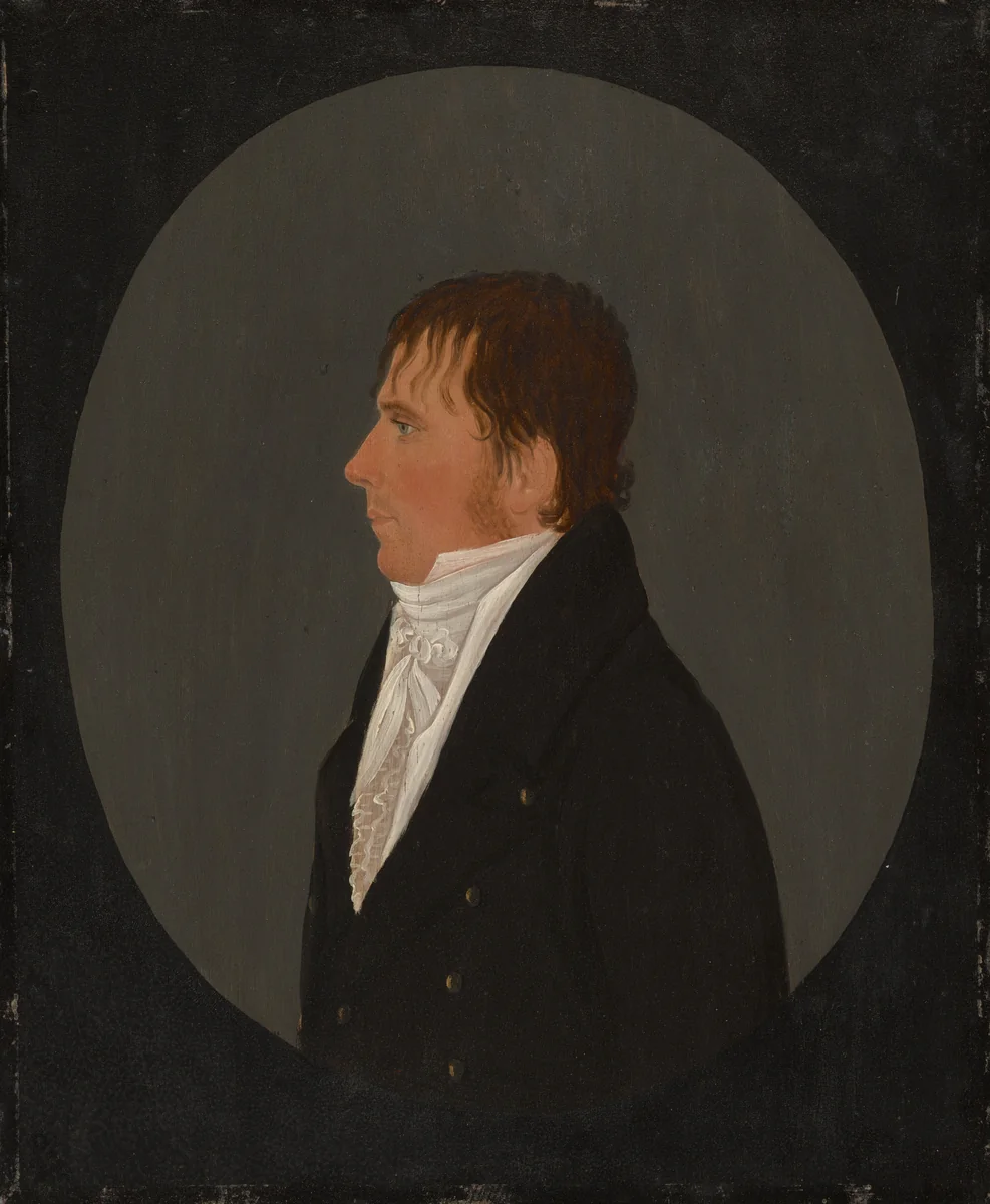 Profile Portrait of a Young Man by American 19th Century, painting, 1810-1820