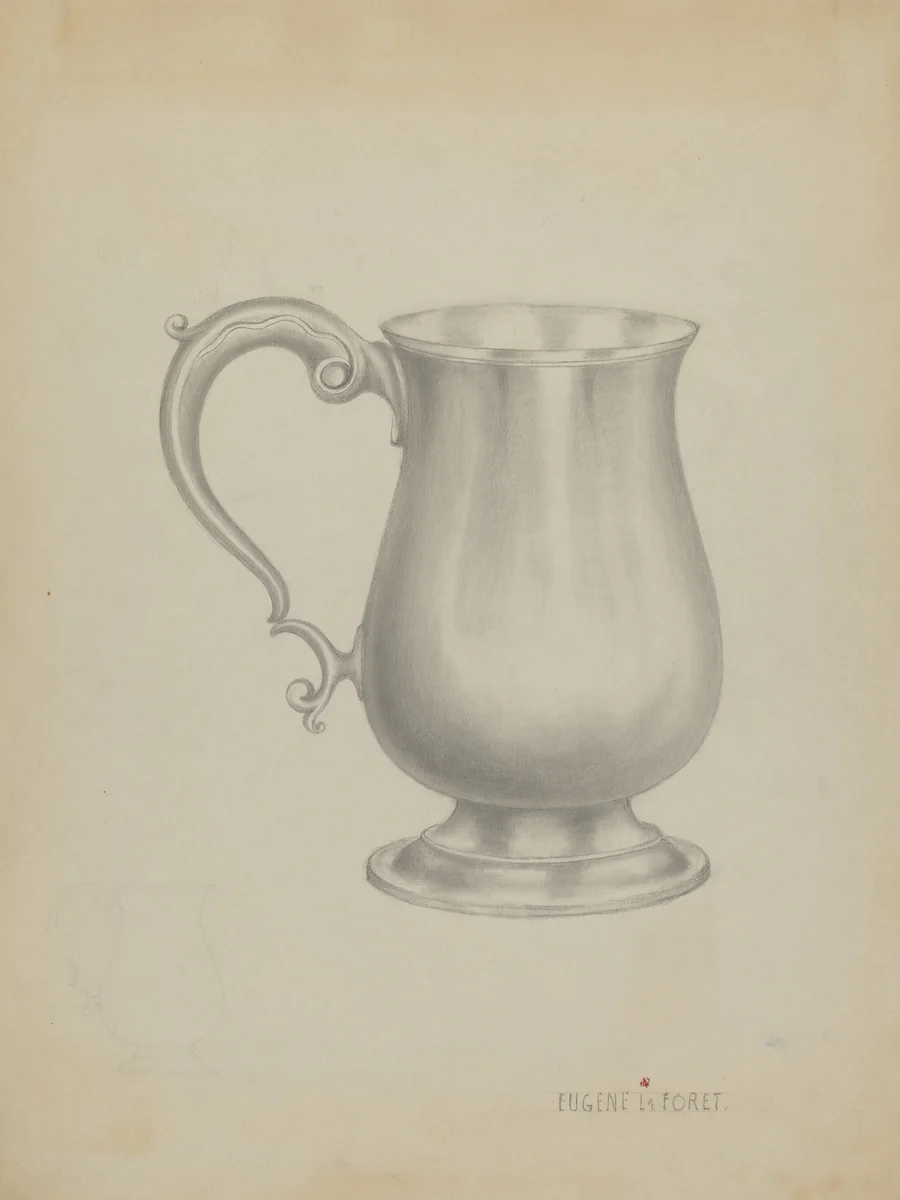 Silver Mug by Eugene La Foret, index of american design, 1936