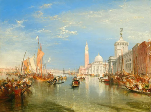 Venice: The Dogana and San Giorgio Maggiore by Joseph Turner, painting, 1834