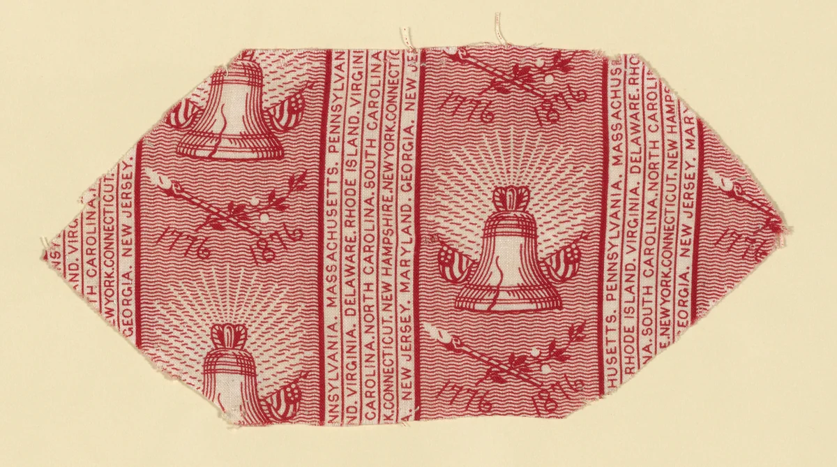 Fragment by United States, textile, 1876