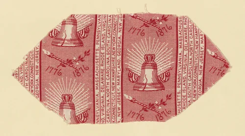 Fragment by United States, textile, 1876