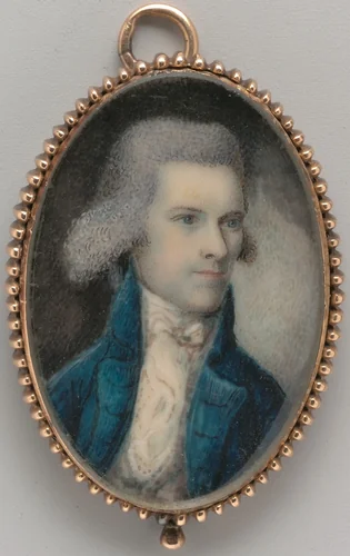 Portrait of a Gentleman by Nathaniel Hancock, artwork, 1785
