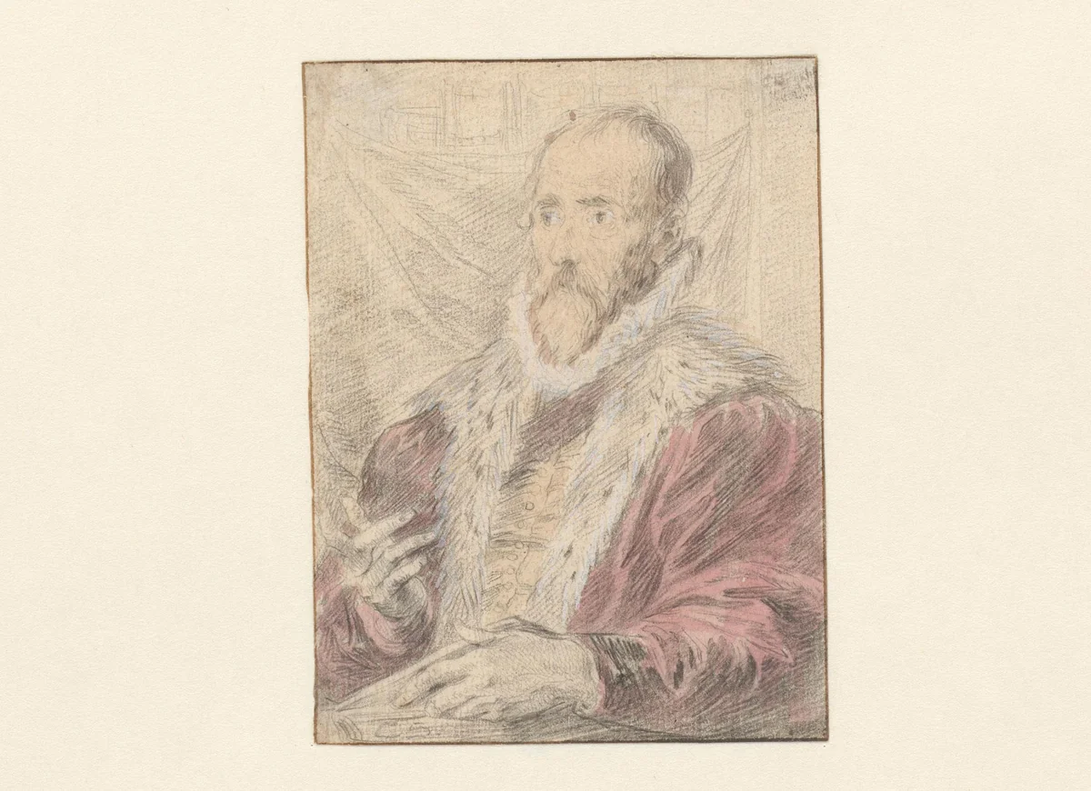 Portret van Justus Lipsius by David Teniers, drawing, 1620-1690